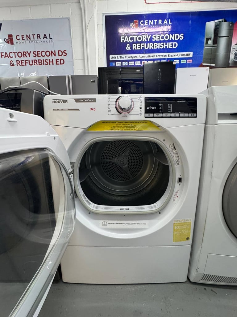  Hoover 9 kg Vented Tumble Dryer-Free Same Day Delivery