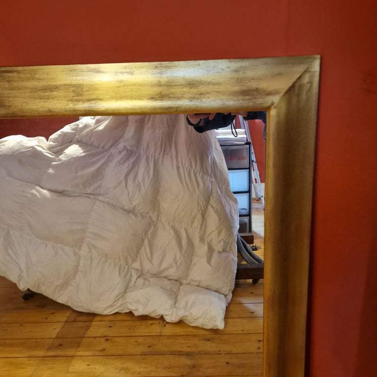 Large mirror with handmade frame