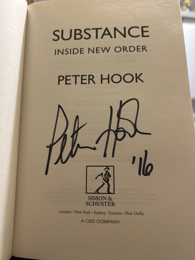 image for Signed. Peter Hook. Substance. Hardback