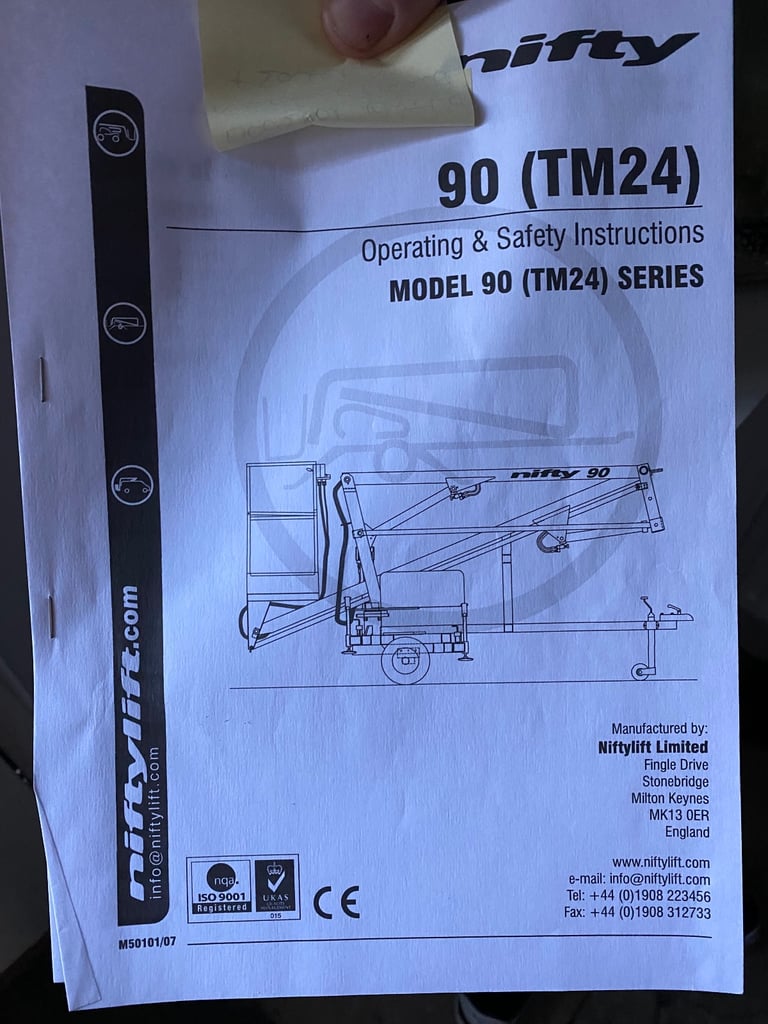 Nifty Lift 90 (TM24) Cherry Picker 2015