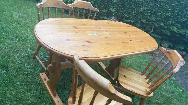 Dinner table and chairs