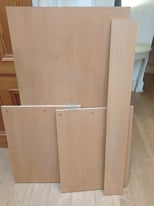 LARGE BEECH VENEER DESK 130 x 70 cm IN SUPER CONDITION FOR HOME OFFICE OR STUDY BEDROOM