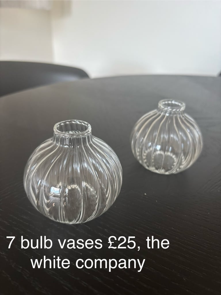 White company small vases
