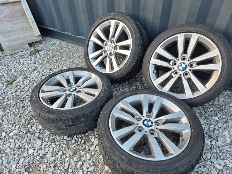 🌟Genuine Bmw 17 inch 1 series alloy wheels with TYRES 7M ++