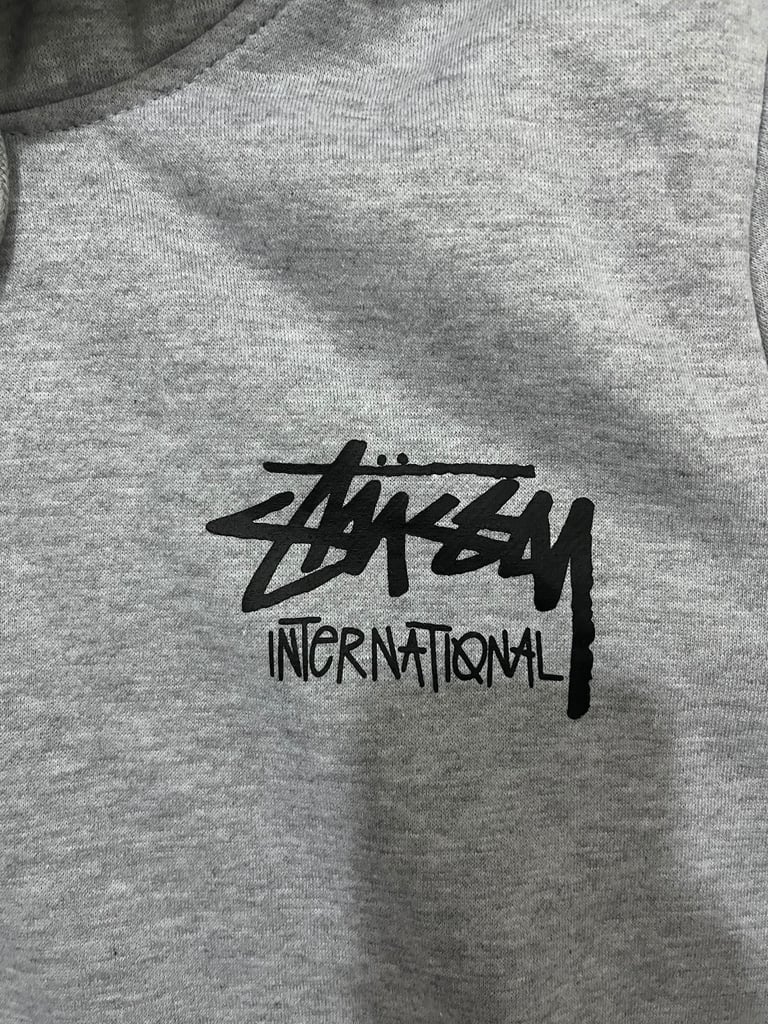 Grey Stussy hoodie 