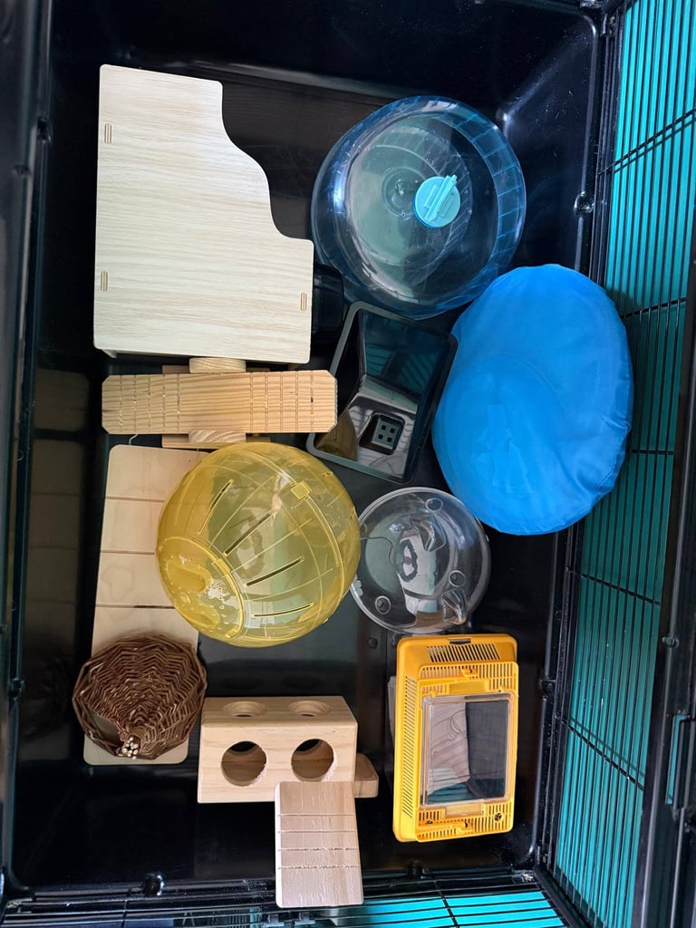 Large and Small Hamster Cage - Set of 2