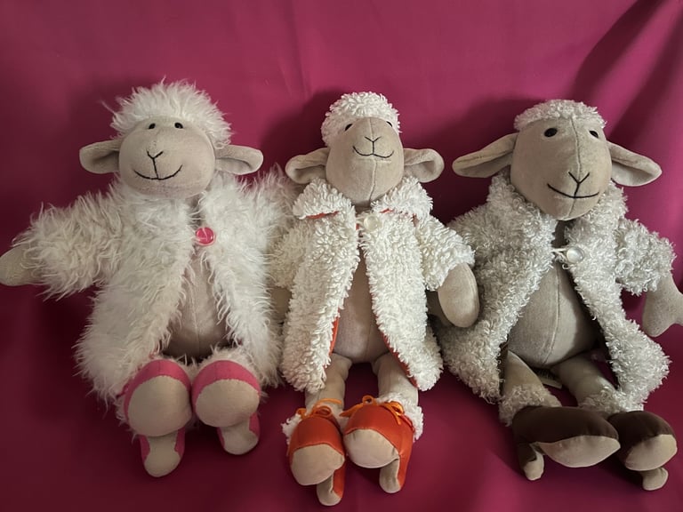 image for Jellycat four vintage fur coated sheep 🐑 