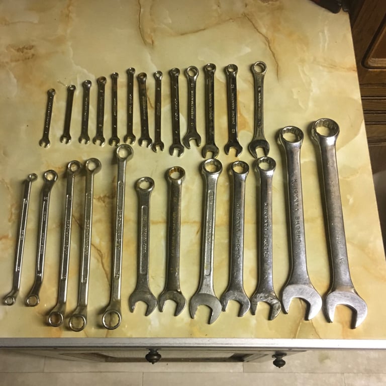 image for Spanner’s 25 chrome vanadium metric all sizes 