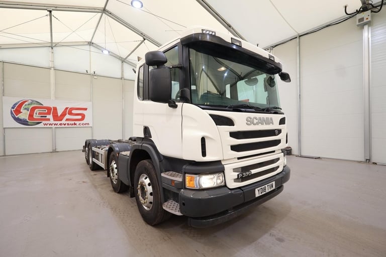 image for 2018 (18 PLATE) Scania  P370 CHASSIS CAB 8x2 Euro 6 Rigids