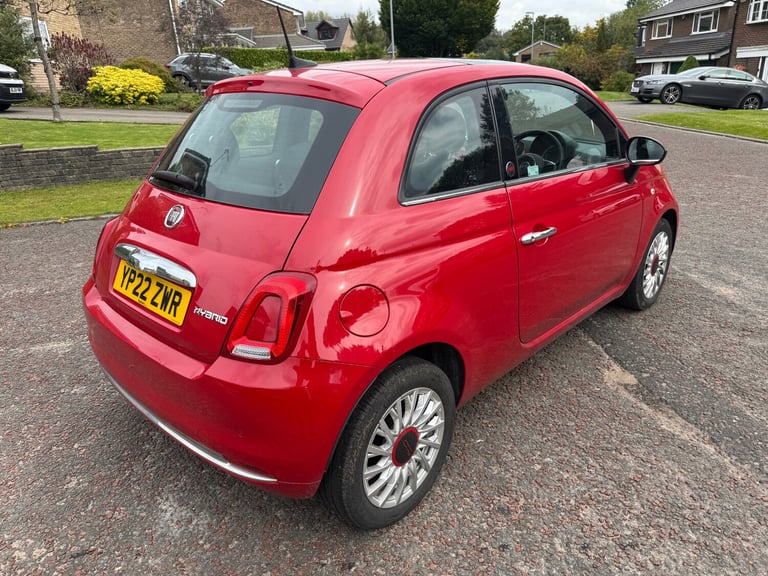 2022 Fiat 500 1.0 Mild Hybrid Red 3dr HATCHBACK Petrol Manual