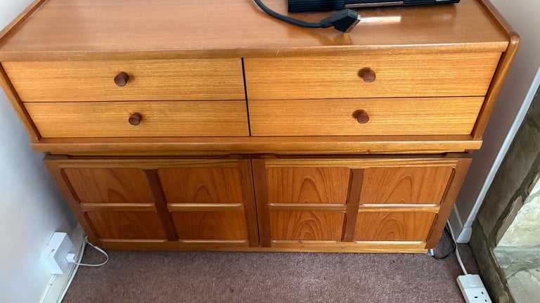 image for vintage Nathan Squares Mid-Century Teak Compact Sideboard