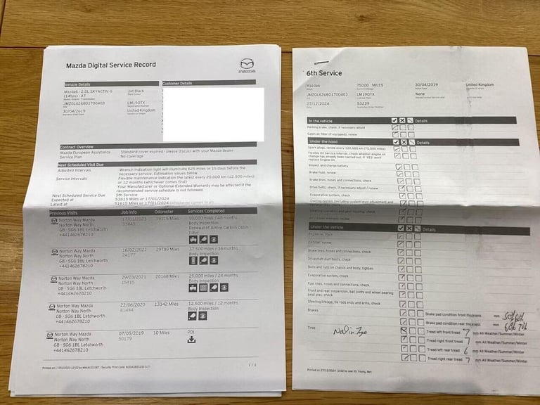 2019 Mazda Mazda6 2.0 SE-L Nav+ 4dr Auto SALOON PETROL Automatic