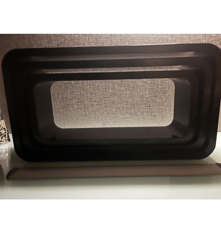 High Gloss Black Habitat Shelves (cost £45 new) 