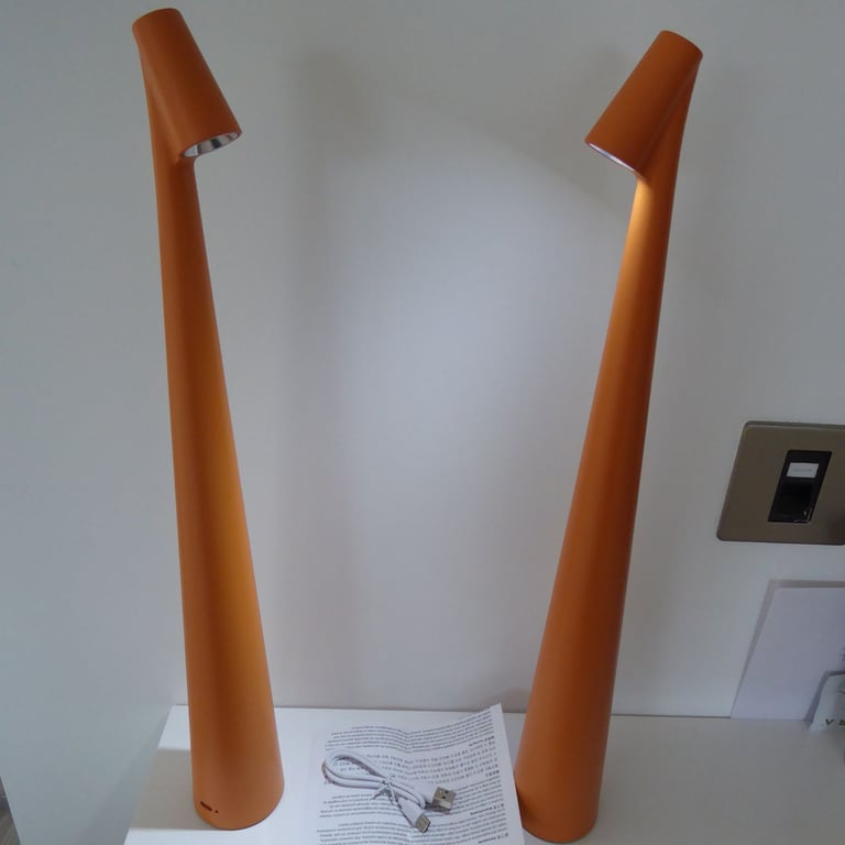 2 x Nordic minimalist design mood lamps | Cordless | LED | Reading lamp | Table lamp - NEW