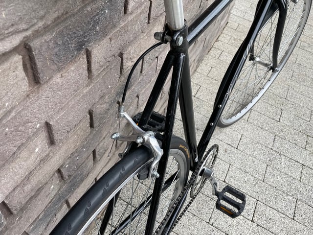 Hackney Cycles V4 Black Single Speed Fixie Bicycle Size Large in