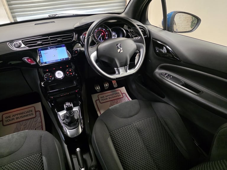 DS AUTOMOBILES DS 3 1.6 BlueHDi Prestige Black Manual WARRANTY 12 MONTHS MOT