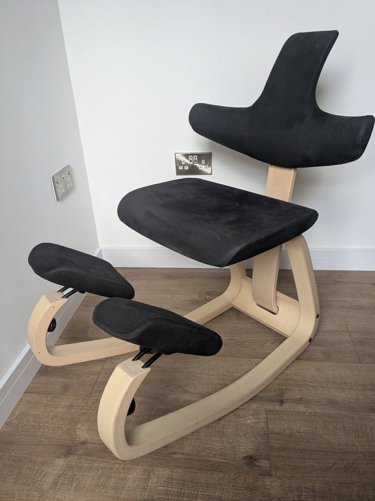 image for Varier Thatsit ergonomic sitting kneeling chair with backrest