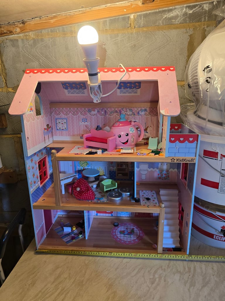 image for KidKraft Chelsea Cottage Wooden Dolls House