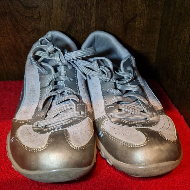 Skechers SN 22457 Women’s Trainers – Taupe Bronze Metallic – UK 5.5 – Retro Y2K