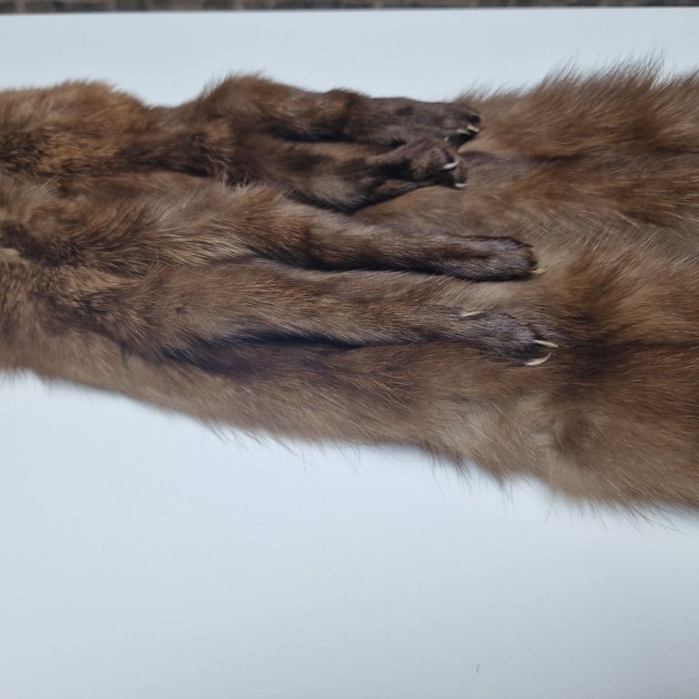 Vintage Real Mink Fur Stoles (Pair) – 75cm