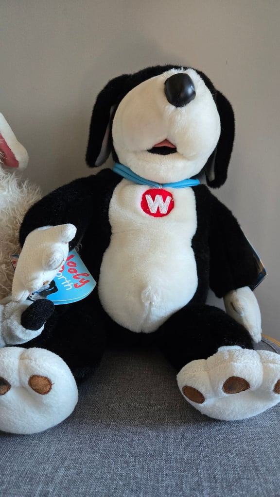 Vintage Wooly and Worth Soft Toy Plush Sheep & Dog - Advert Woolworths Merch