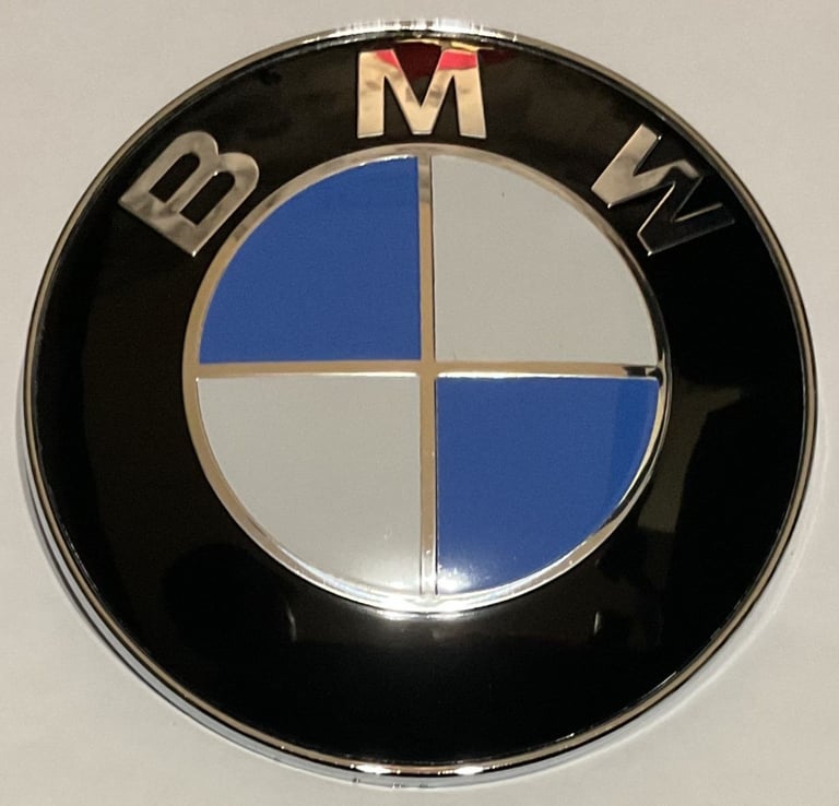 BMW 82mm & 74mm Bonnet Hood Trunk Rear Round Emblem Badge Blue White Silver Black Offers