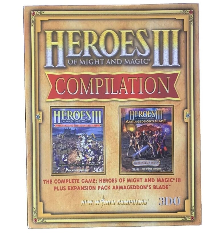 Heroes of Might and Magic 3 big box edition rare