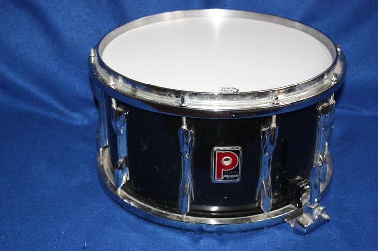 Premier Black Shadow 14in x 8in Snare Drum ~ 10 Hole Die Cast Hoops ~ Flo Beam Mechanism ~ £395 ono