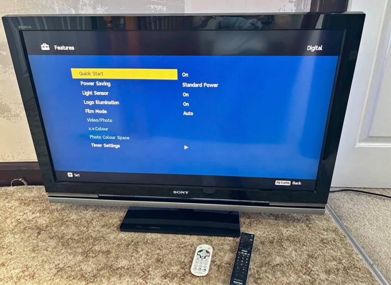 Sony Bravia 42” Lcd Full Hd Tv Built In Freeview With Remote & Stand Excellent Condition