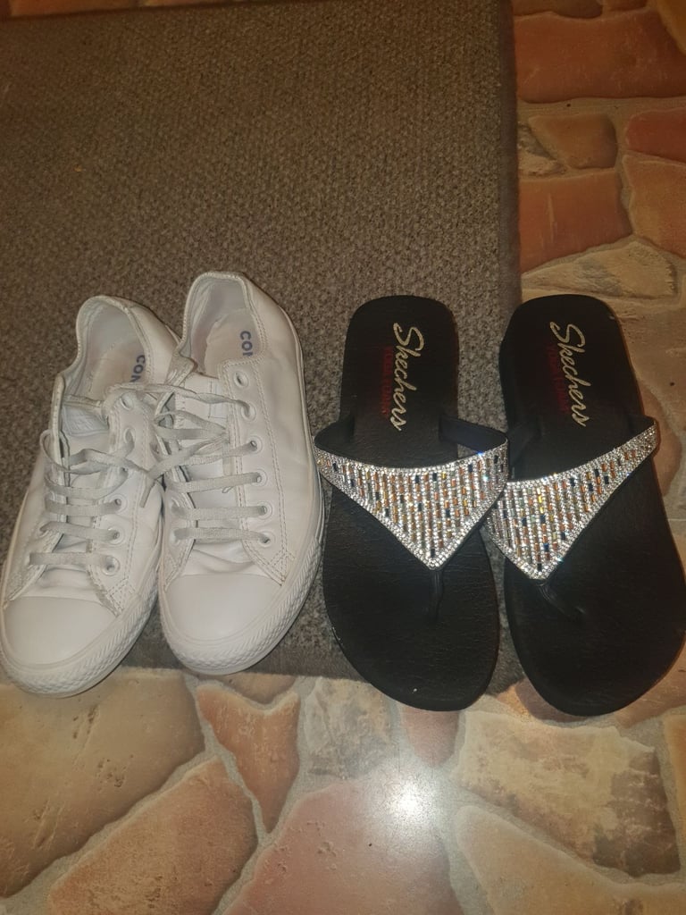 image for Leather Pumps & Yoga Foam Sandals , Size 7 , Good Condition, Hardly Used, Clean.
