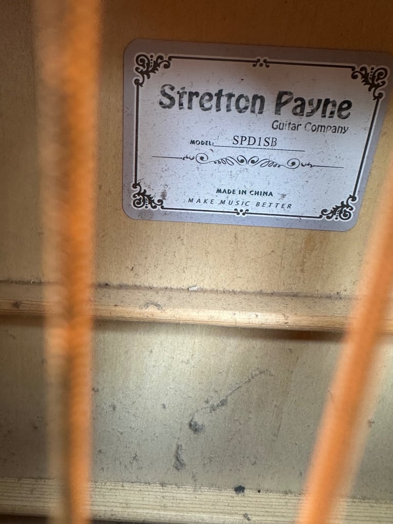Sretton Payne SPD1 SB Sunburst Acoustic Guitar 