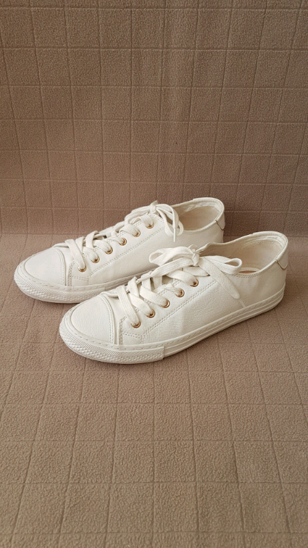 Women's NEXT Faux leather white Pumps/Trainers | in Rushden,  Northamptonshire | Gumtree