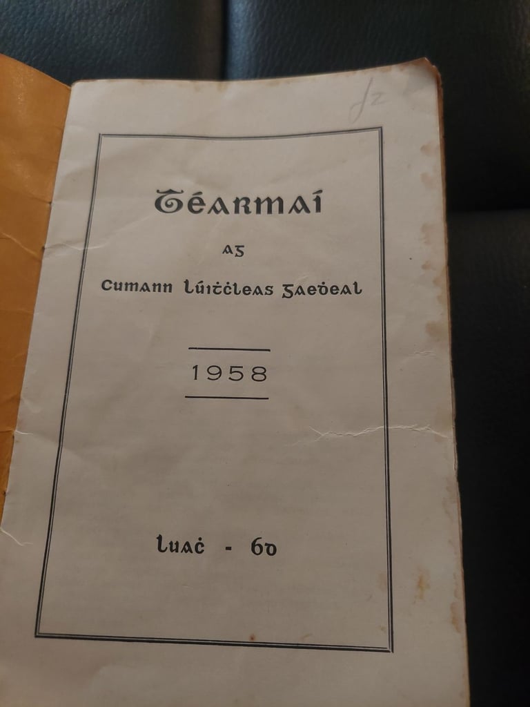 G.A.A TERMS BOOK 1958