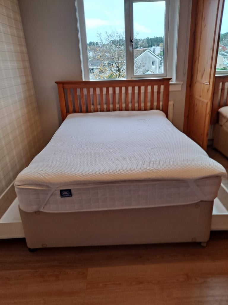 image for Double bed frame and mattress