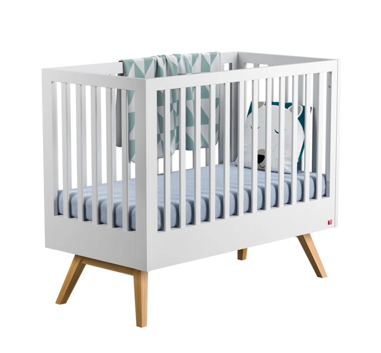 Luxury Cot Bed By Isabelle & Max + Mattress Size 60 x 120 cm
