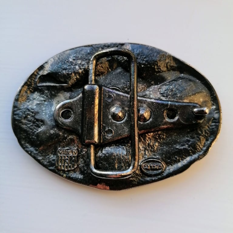 Vintage Biker Belt Buckle 