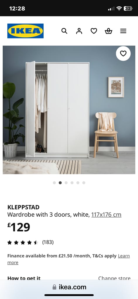 White IKEA Wardrobes 