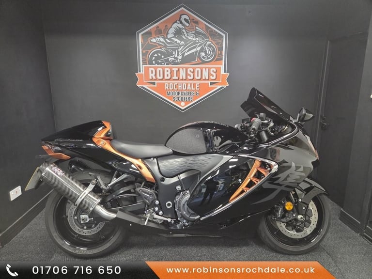 image for 2022 Suzuki GSX1300 Hayabusa in Black with tasteful extras.