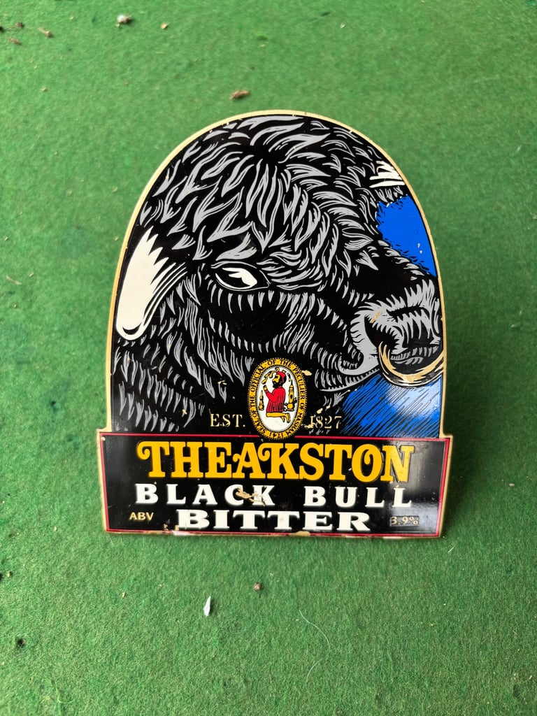 6 brass beer pump badges £40 the lot 