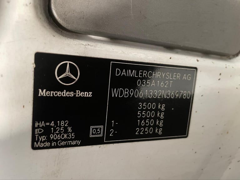 MERCEDES BENZ SPRINTER 311 CDI 3.5 TONNE, EURO 4 CURTAINSIDER - 2008 - SG57 HFX