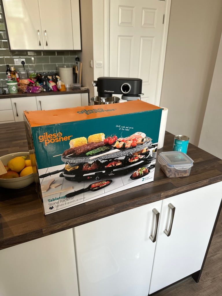 Giles & Posner Electric Stone Raclette Grill 8 people