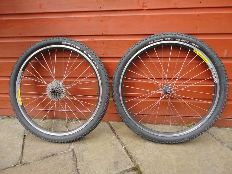 image for ALEXRIMS G2000 26 inch bike wheel set with 9 speed cassette DOUBLE WALL 