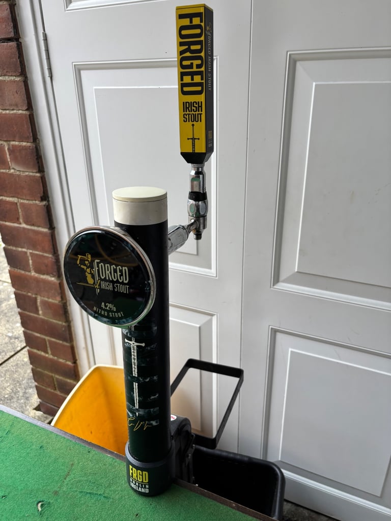 Rare forged Irish stout beer pump ideal man cave 