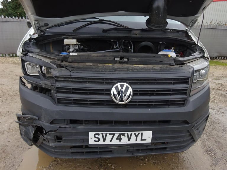 2024 74 REG VOLKSWAGEN CRAFTER CR35 COMMERCE TDI FRIDGE VAN DAMAGED SALVAGE