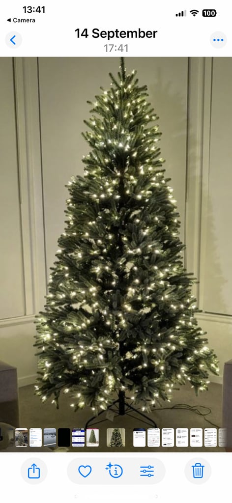 image for Balslim hill royal blue 8foot Christmas tree 