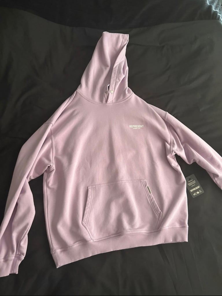 image for Men’s pastel lilac represent hoodie