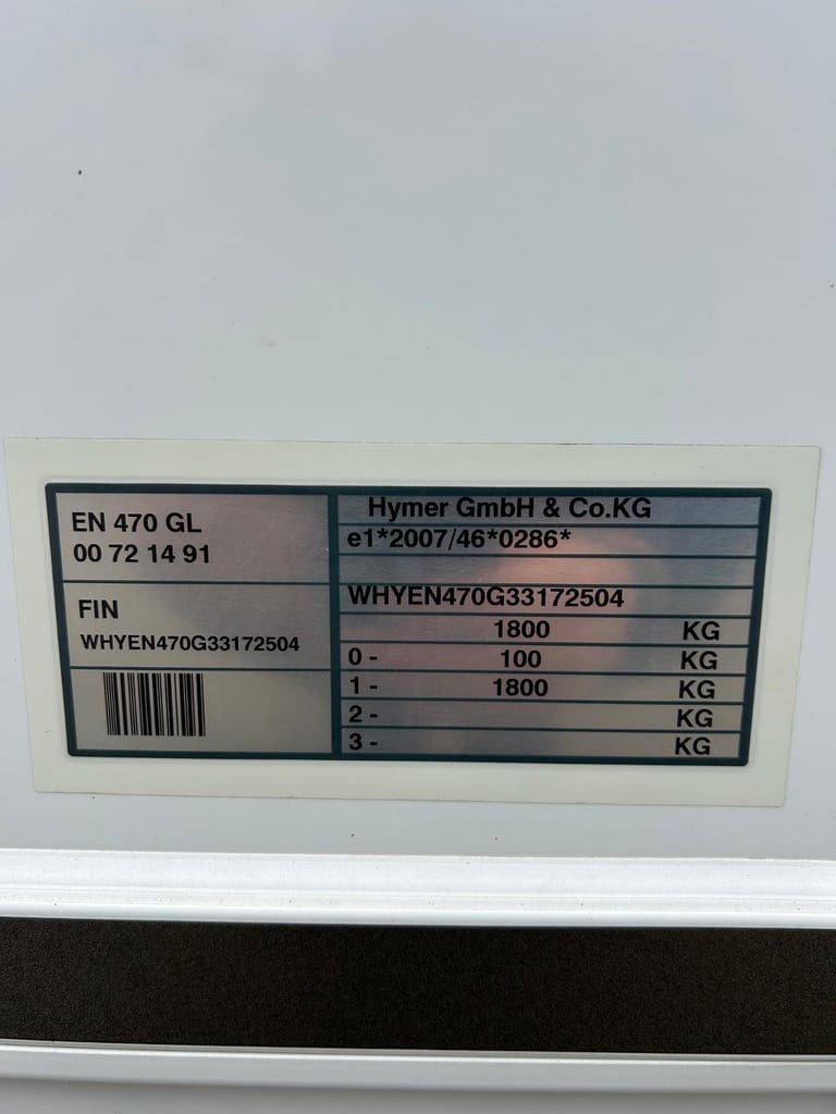 Hymer Eriba Nova GL 2 berth 2017 ***MOVER**GREAT CONDITION***