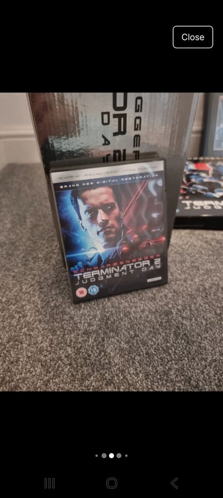 Terminator 2 end arm RARE ! w/ 4k , 3d  ,vinyl 3d 