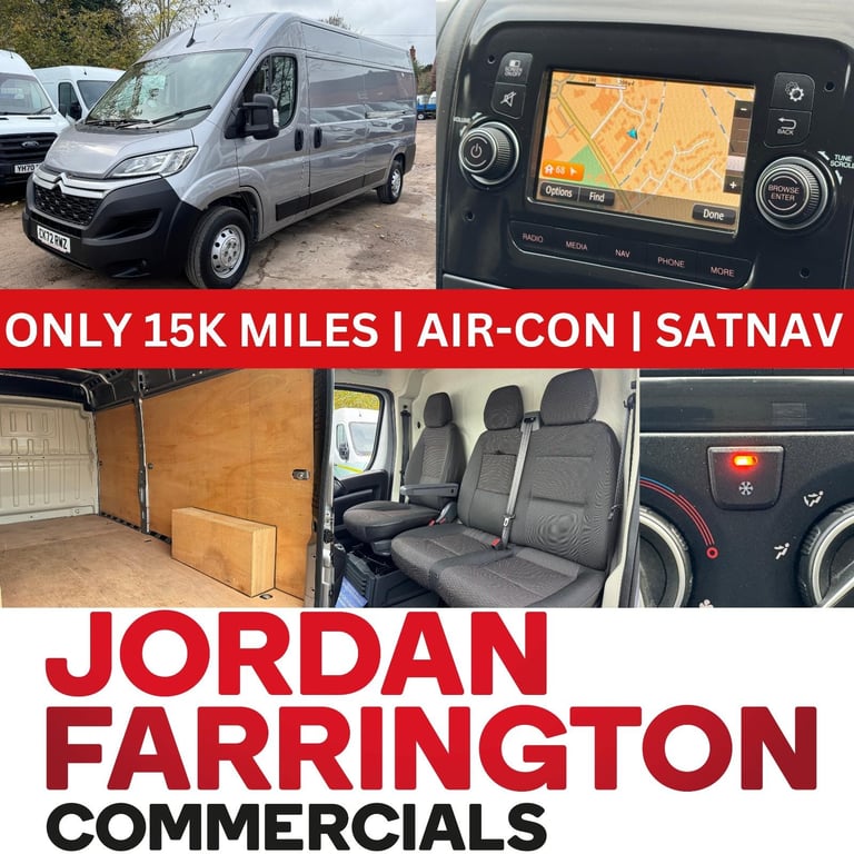 2022 72 reg CITROEN RELAY L3H2 ENTERPRISE PANEL VAN WITH AIR-CON 15,500 MILES