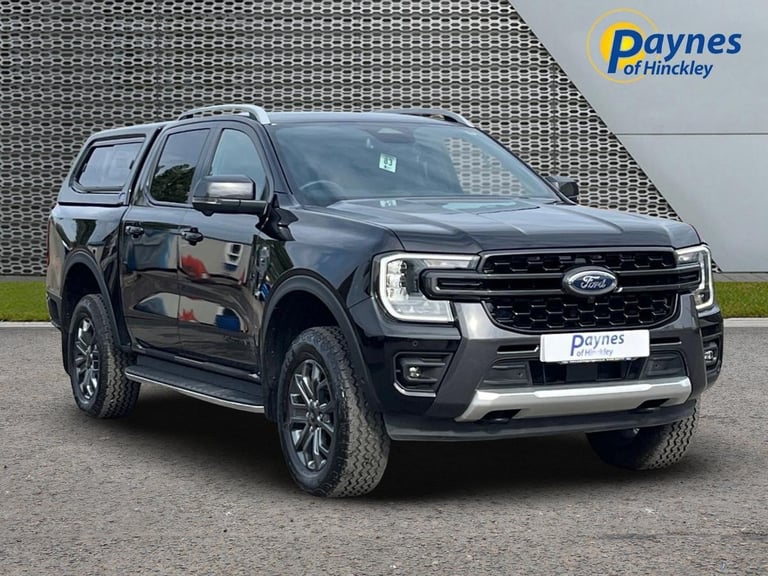 2024 Ford Ranger Wildtrak 3.0 TD V6 Auto 4WD in Black Full Service History